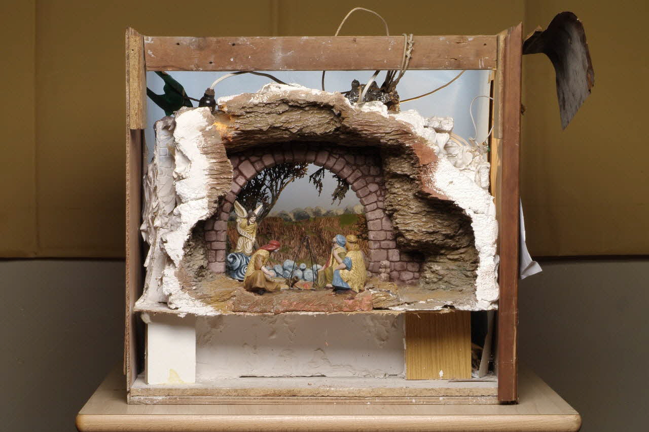 Albert Dresaire-Gaudi ; Carles Dresaire-Gaudi crèche de Noël L'annonce aux bergers Catalogne, Espagne 1990 2005.93.1 Photo