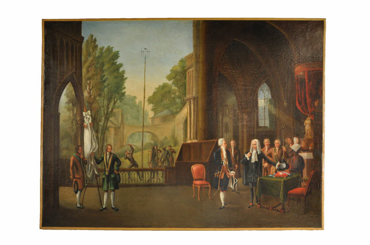 A Laforge tableau Tir vertical, dit tir à la perche France 1780 1956.53.1 Photo Mucem