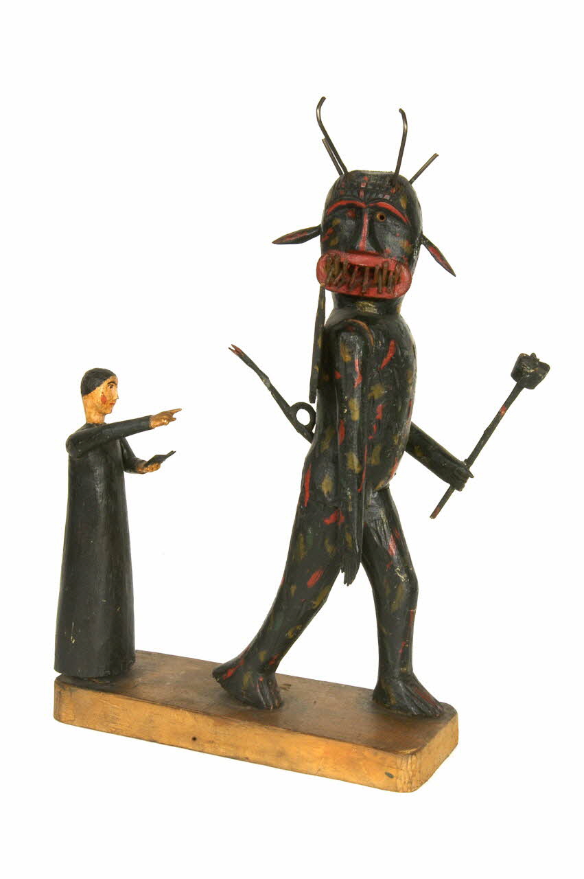 Pierre Vincendet statuette diable de Bessans Rhône-Alpes, France 1857-1897 1897.1.3 Photo Mucem / Anne Maigret