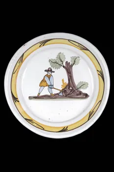 assiette calotte Aunis-Saintonge-Angoumois 1900-1925 1943.146.15 Photo