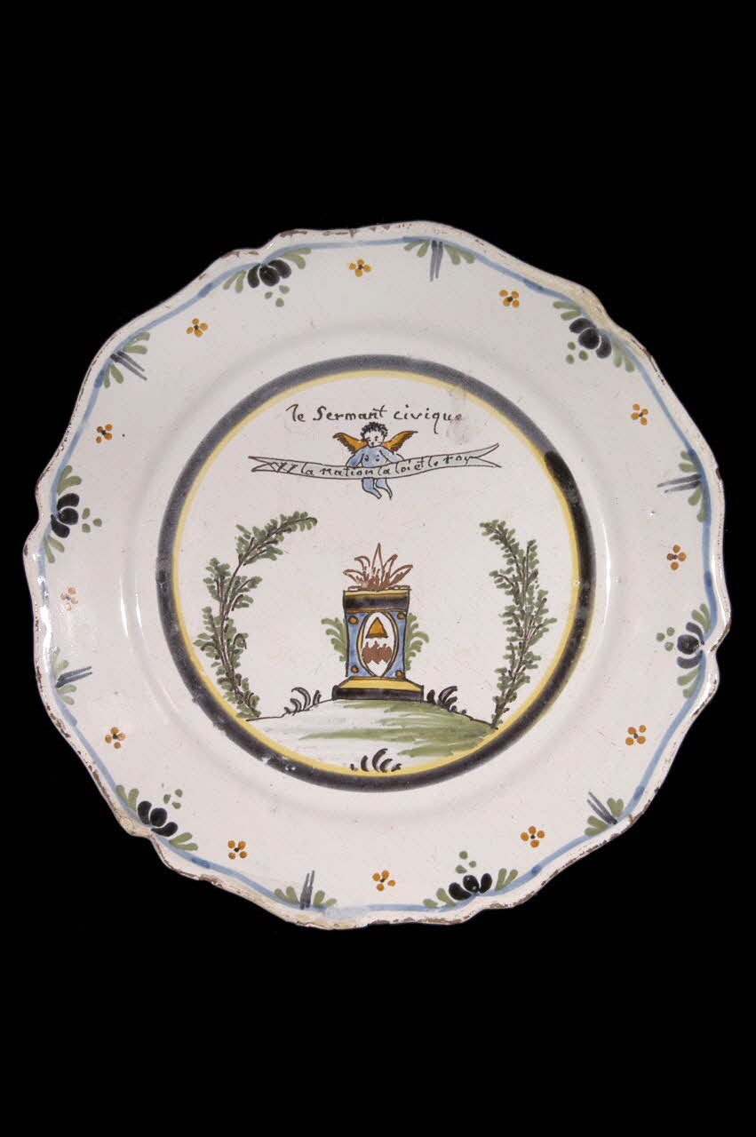 assiette calotte 1791 1946.112.1 Photo