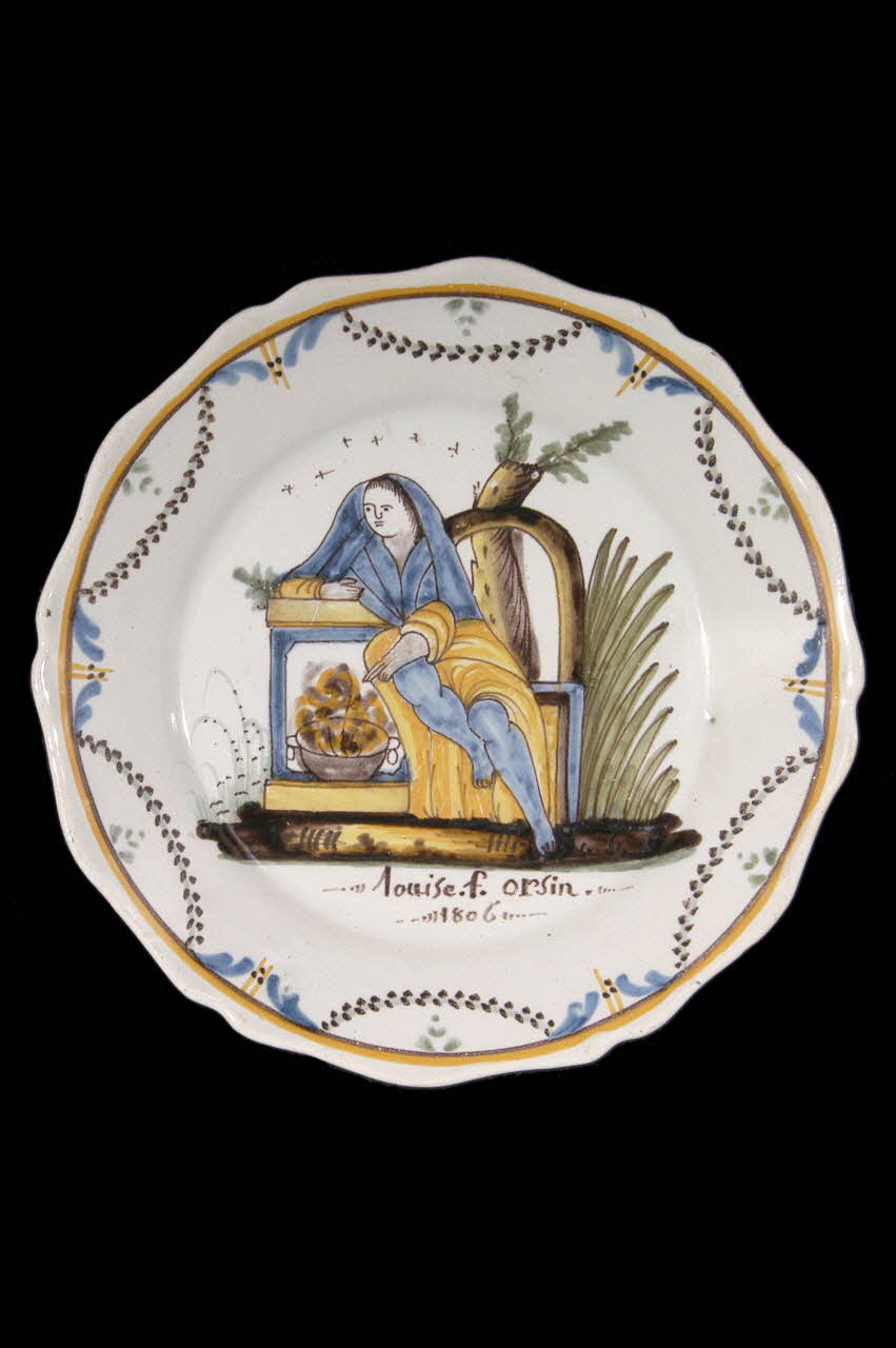 assiette calotte Bourgogne, France 1806 1946.112.7 Photo