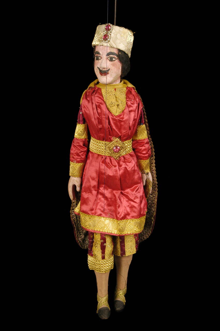 marionnette à tringle et à fils Crésus, ministre de Pluton 1948.6.5 Photo