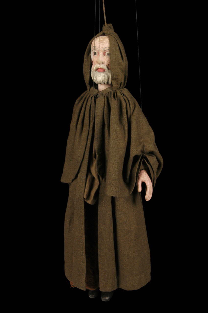 Samuel Dulaar marionnette à tringle et à fils Ermite Picardie, France 1913 1948.6.66 Photo