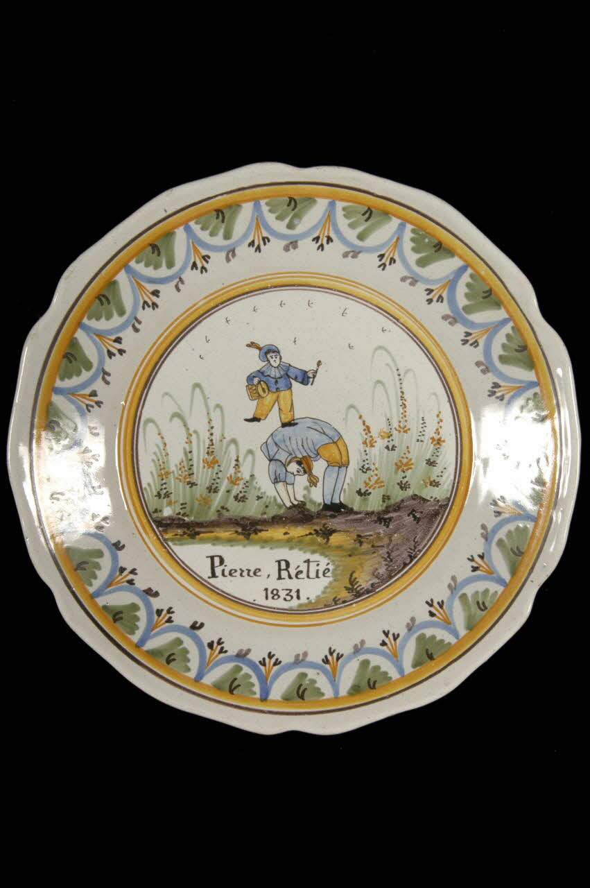 assiette calotte Bourgogne, France 1831 1952.108.7 Photo