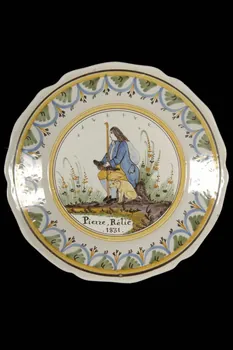 assiette calotte Bourgogne, France 1831 1952.108.8 Photo