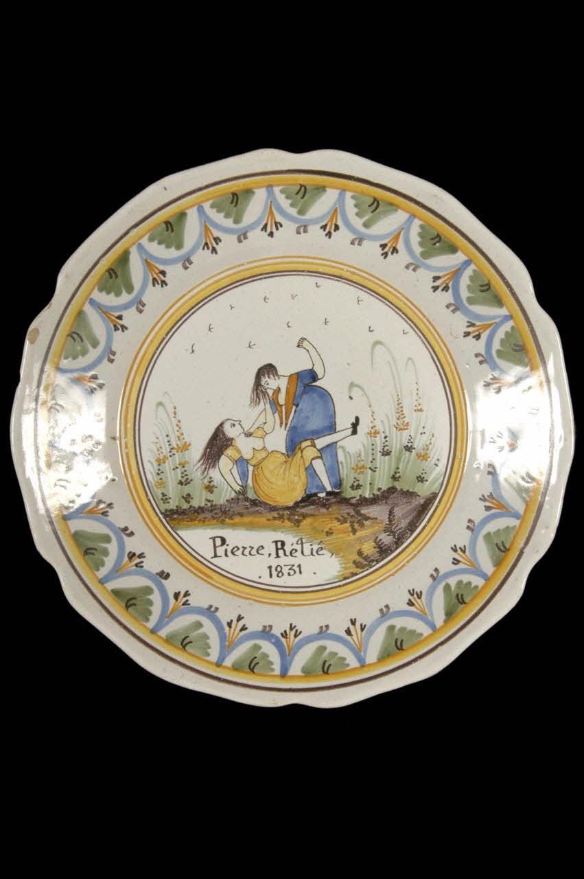 assiette calotte Bourgogne, France 1831 1952.108.9 Photo