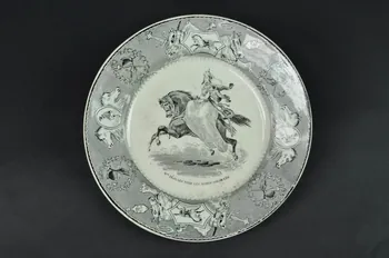 Lebeuf Milliet Et Cie assiette plate Picardie, France 1830-1880 1960.14.13 Photo Mucem