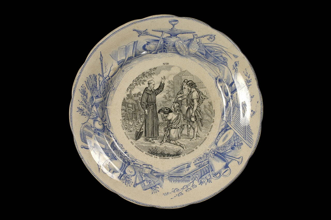 Hippolyte Boulenger assiette plate Île-de-France, France 1875 1955.134.10 Photo