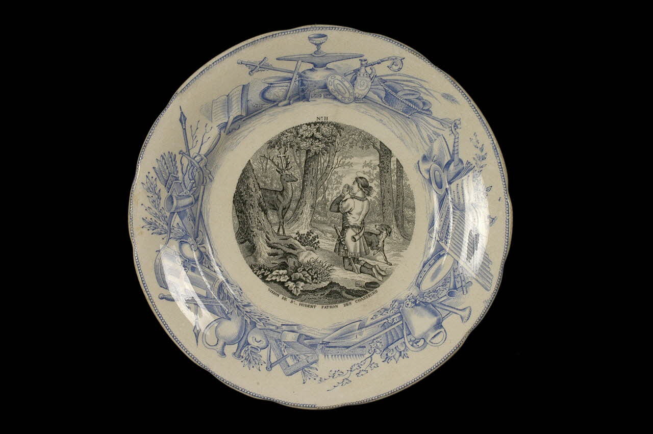 Hippolyte Boulenger assiette plate Île-de-France, France 1875 1955.134.11 Photo