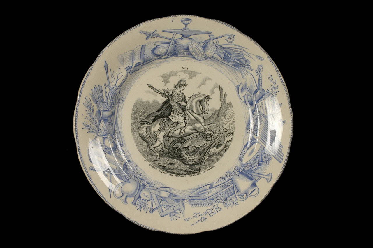 Hippolyte Boulenger assiette plate Île-de-France, France 1875 1955.134.3 Photo