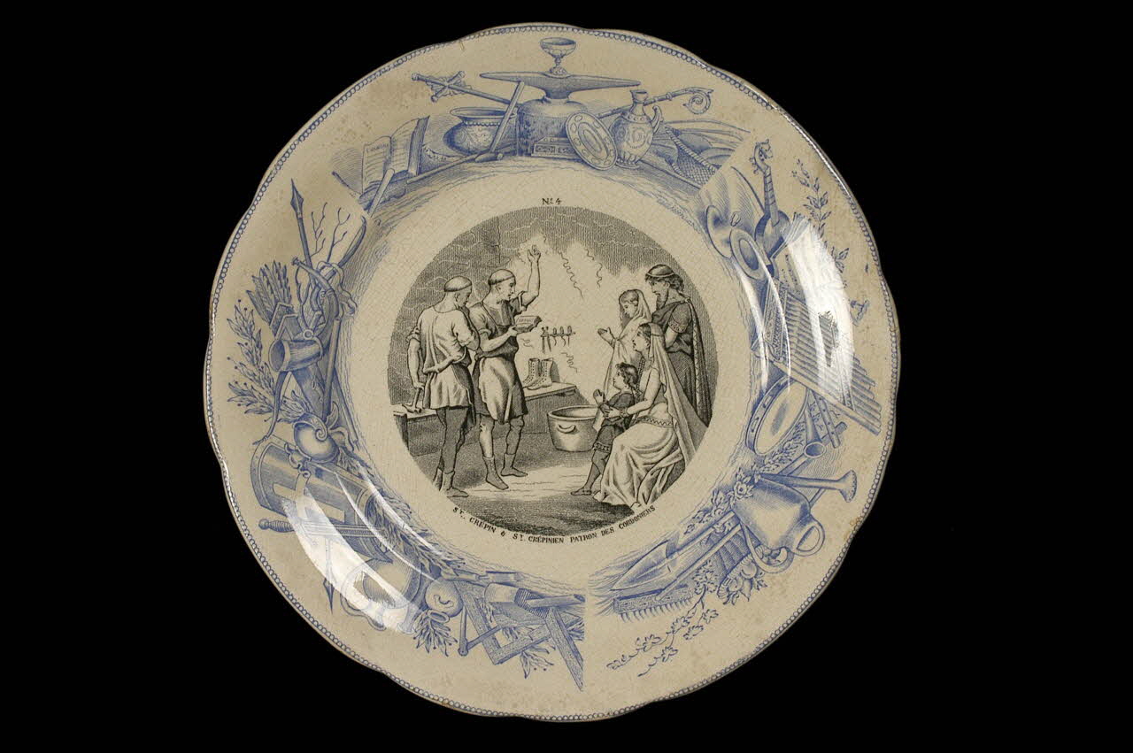 Hippolyte Boulenger assiette plate Île-de-France, France 1875 1955.134.5 Photo