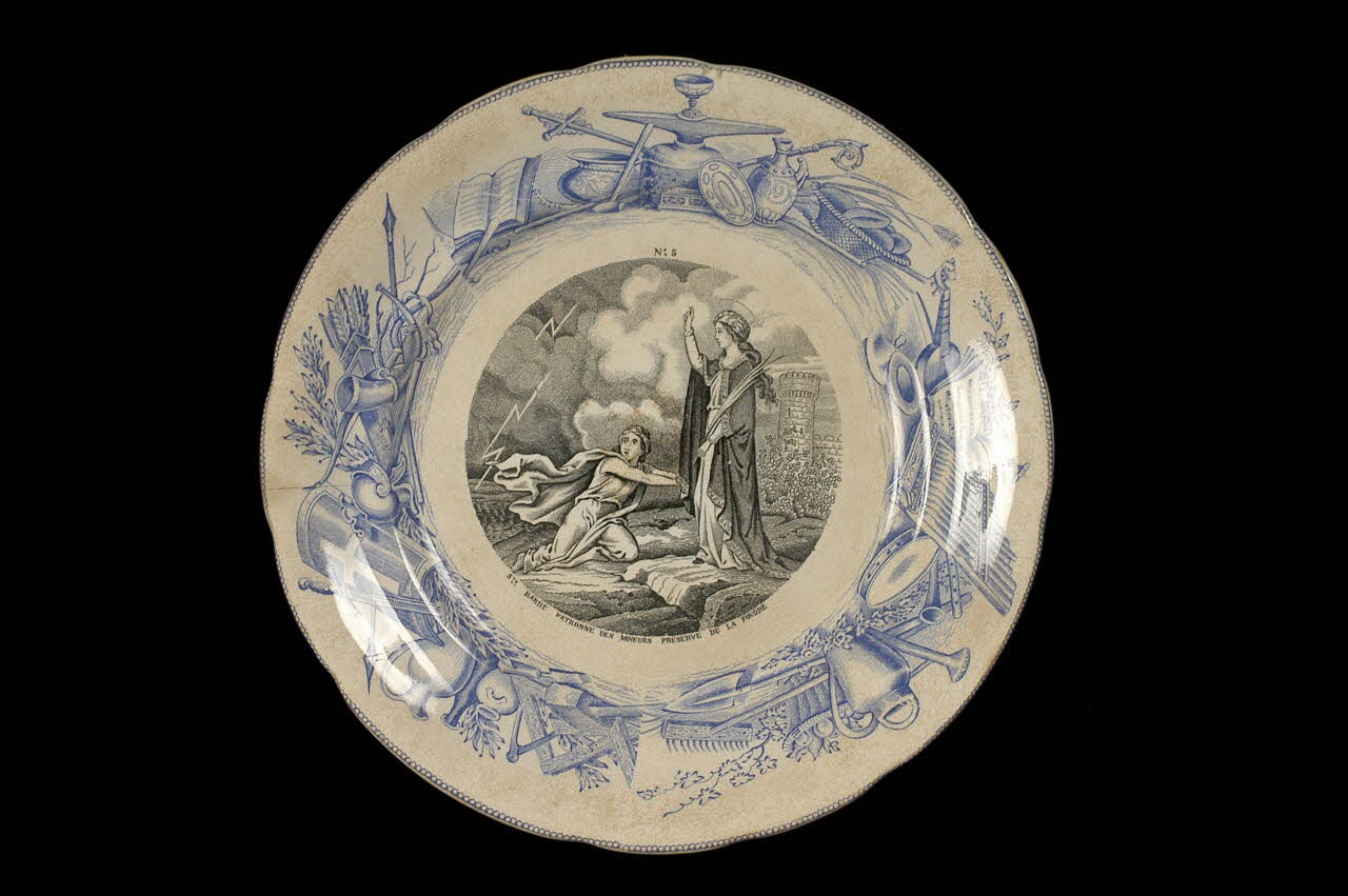 Hippolyte Boulenger assiette plate Île-de-France, France 1875 1955.134.6 Photo