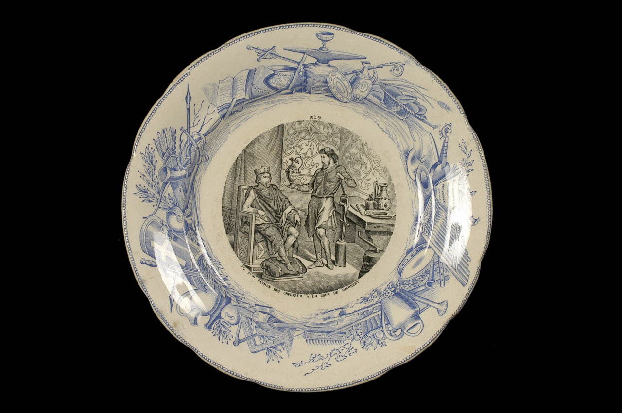 Hippolyte Boulenger assiette plate Île-de-France, France 1875 1955.134.9 Photo