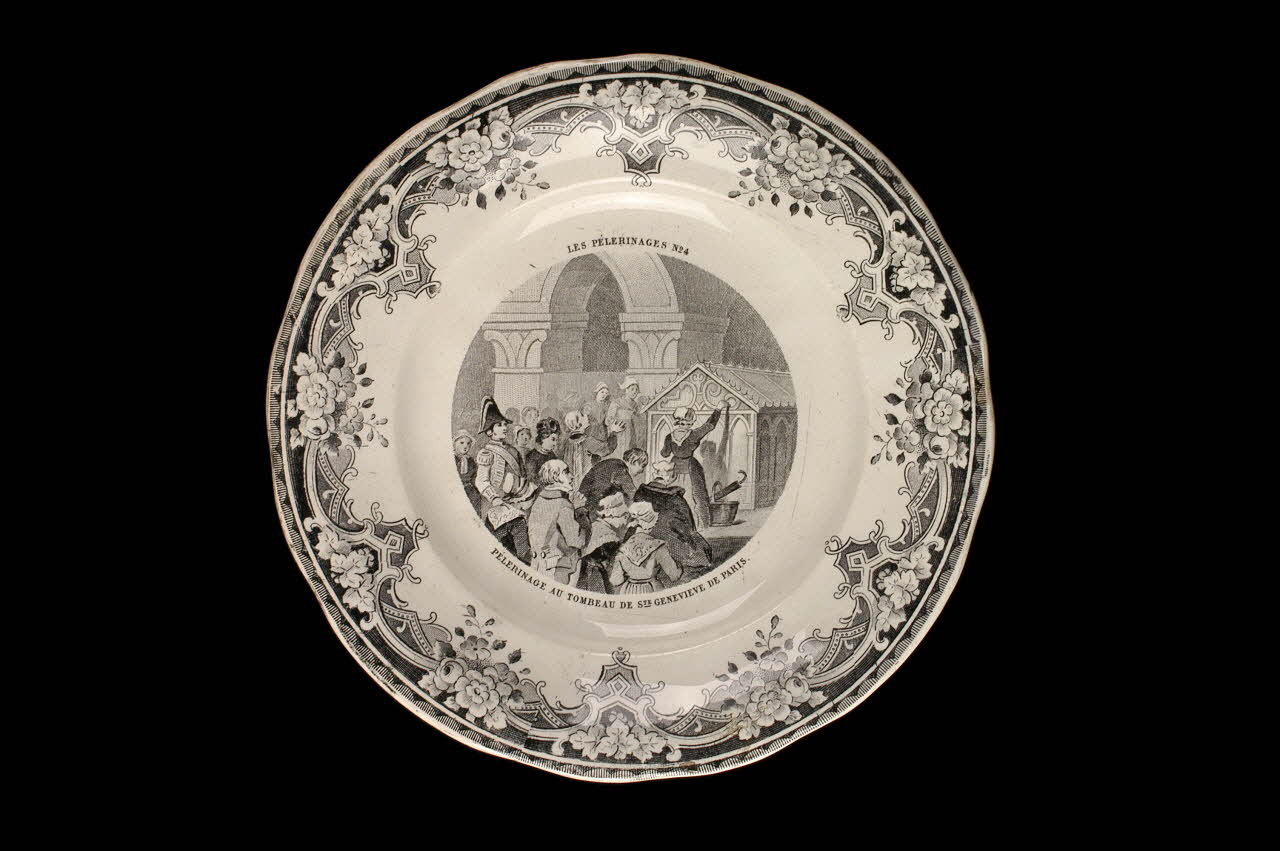 FaïEnces ; Lebeuf Milliet Et Cie assiette plate Picardie, France 1868-1876 1956.115.3 Photo