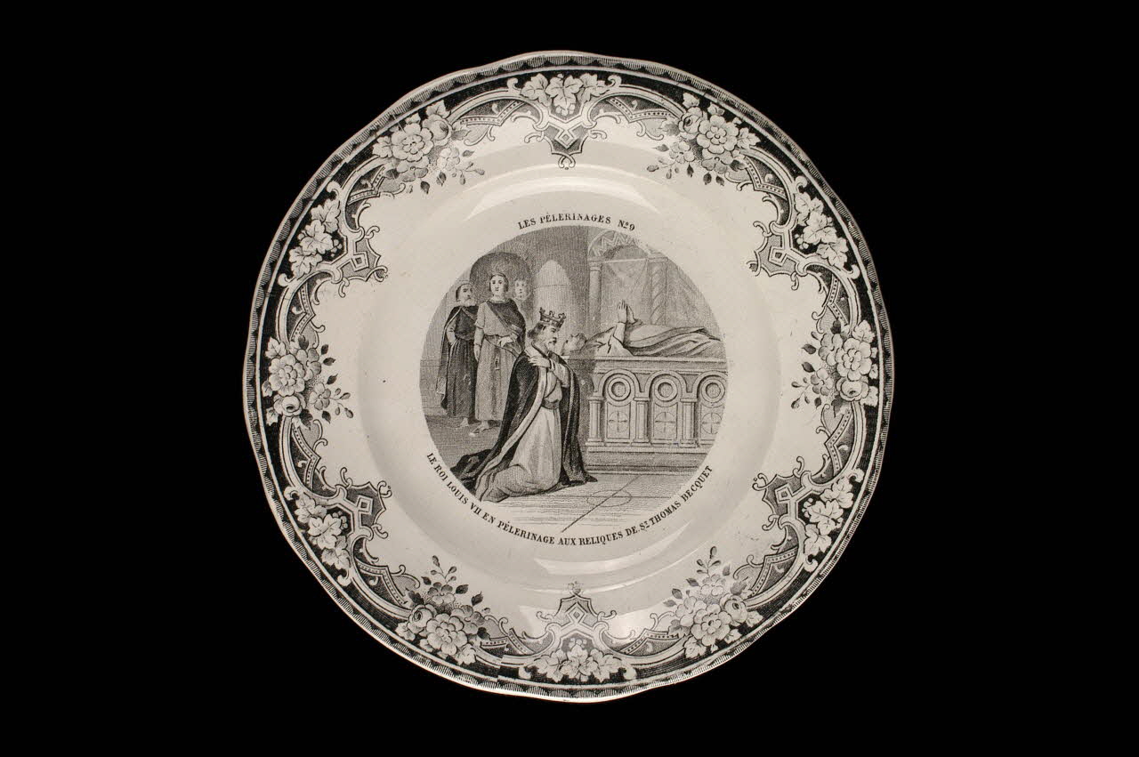 FaïEnces ; Lebeuf Milliet Et Cie assiette plate Picardie, France 1868-1876 1956.115.6 Photo