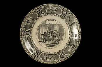 assiette plate Lorraine, France 1860-1870 1957.169.2 Photo