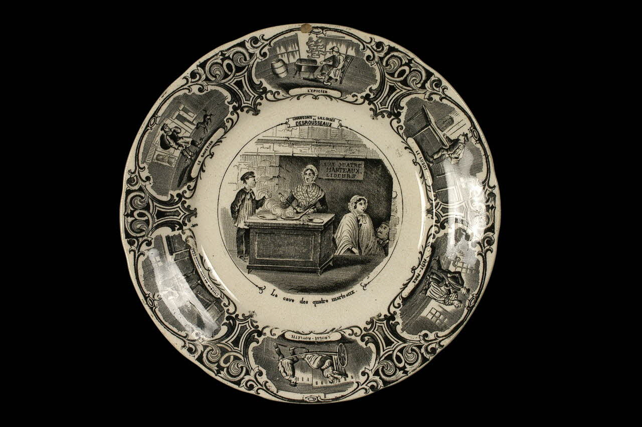 assiette plate Lorraine, France 1860-1870 1957.169.3 Photo
