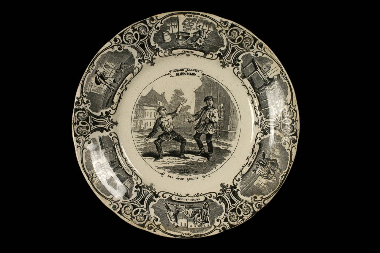 assiette plate Lorraine, France 1860-1870 1957.169.4 Photo