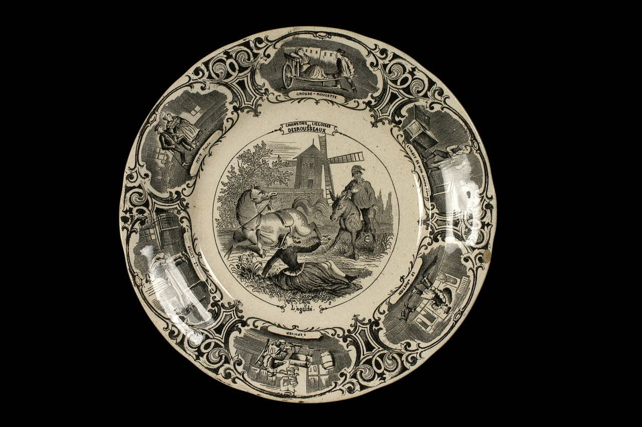 assiette plate Lorraine, France 1860-1870 1957.169.5 Photo