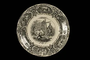 assiette plate Lorraine, France 1860-1870 1957.169.5 Photo