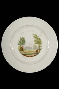 assiette plate Société de Guillaume Tell, Dunkerque 1957.33.3 Photo