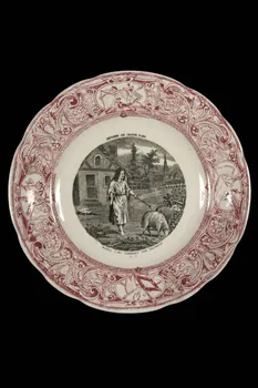 assiette plate Centre, France 1880 1957.42.1 Photo
