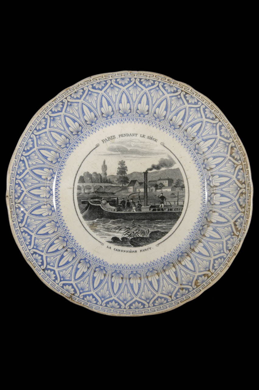 assiette plate Paris pendant le siège 1957.95.22 Photo
