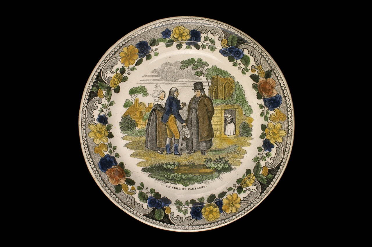 Louis Lebeuf Et Thibault assiette plate Centre, France 1833-1840 1958.133.2 Photo
