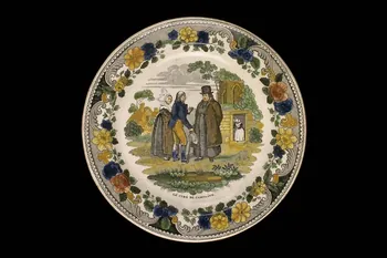 Louis Lebeuf Et Thibault assiette plate Centre, France 1833-1840 1958.133.2 Photo