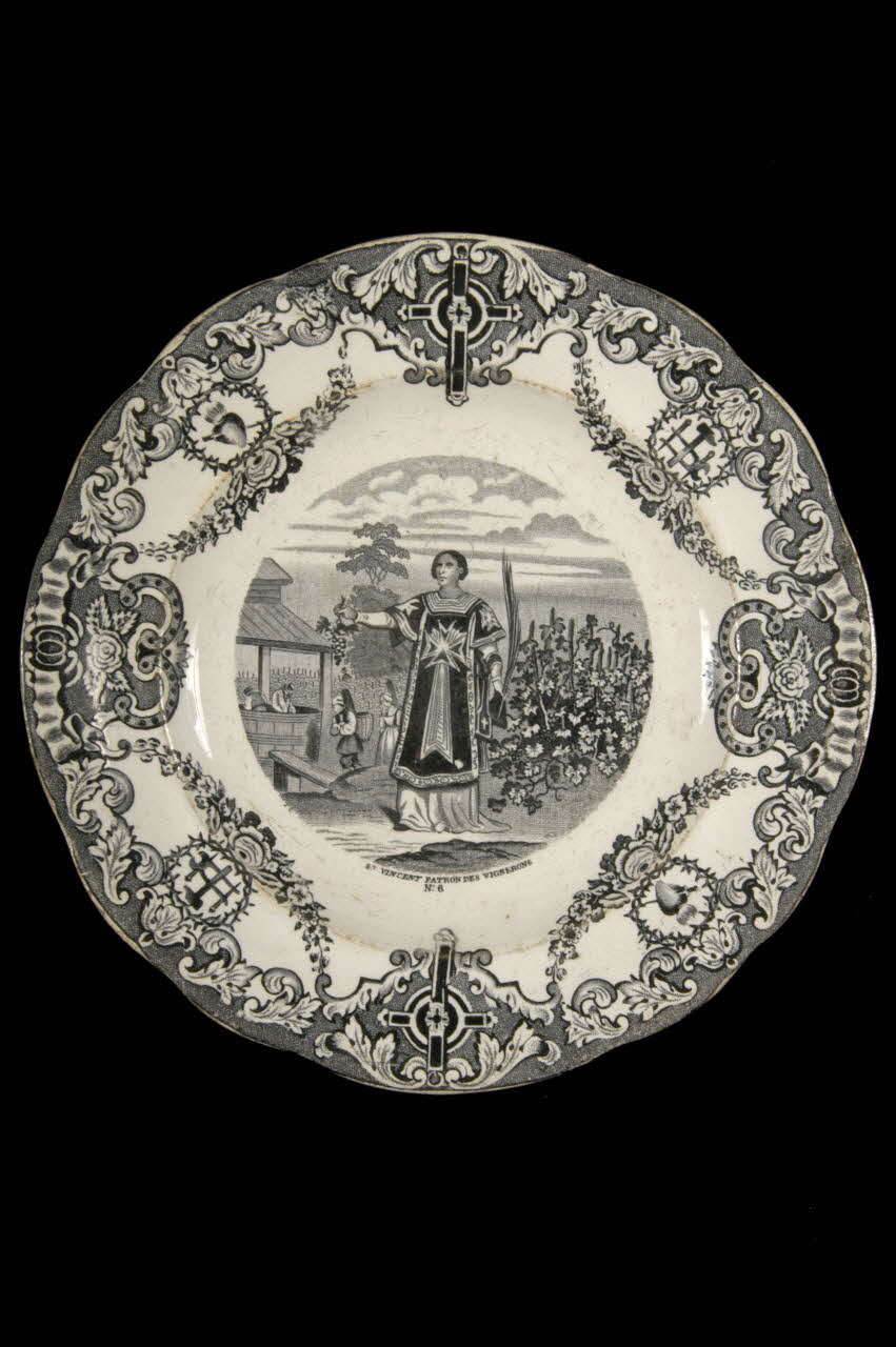 Geoffroy, De Boulen Et Cie; assiette plate Centre, France 1850 1959.105.9 Photo