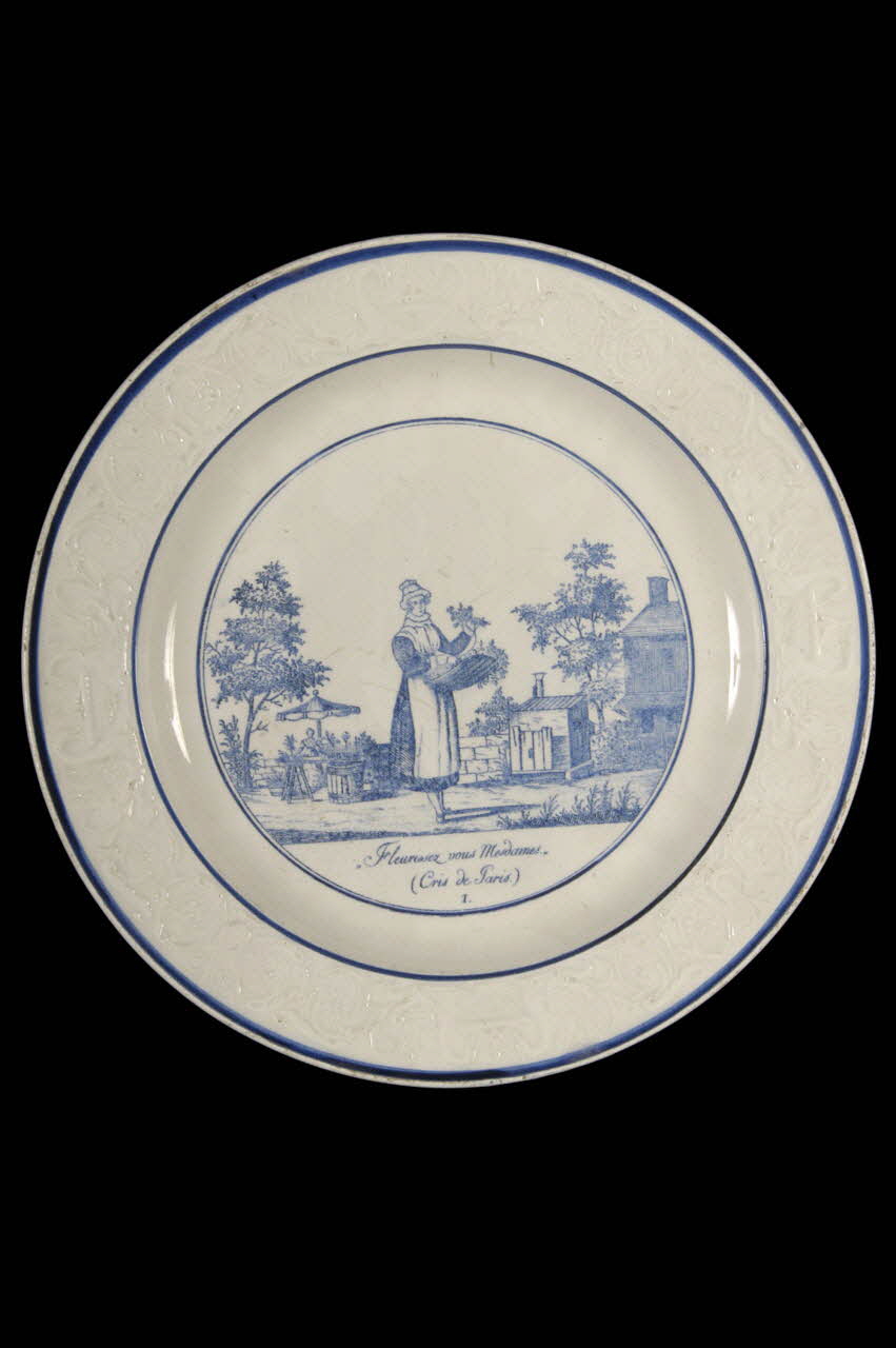 Paillart (Valentin), Hautin (Hippolyte); assiette plate Île-de-France, France 1830 1959.108.1 Photo
