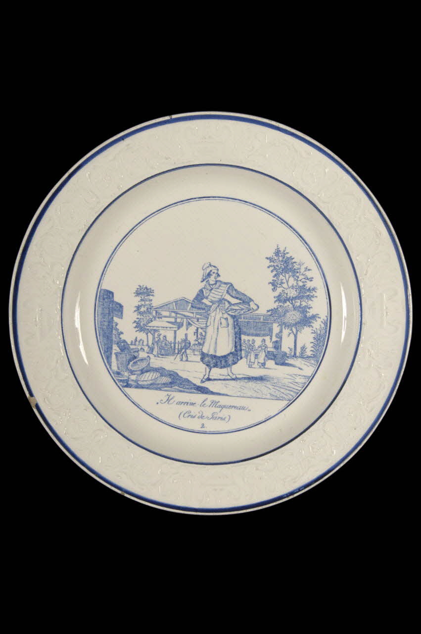 Paillart (Valentin), Hautin (Hippolyte); assiette plate Île-de-France, France 1830 1959.108.2 Photo