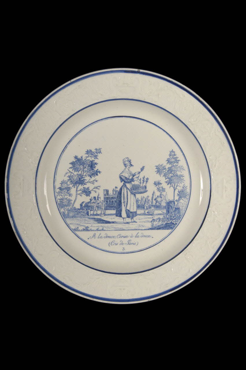 Paillart (Valentin), Hautin (Hippolyte); assiette plate Île-de-France, France 1830 1959.108.3 Photo