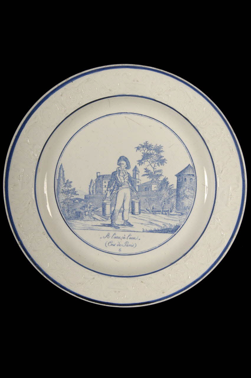 Paillart (Valentin), Hautin (Hippolyte); assiette plate Île-de-France, France 1830 1959.108.6 Photo