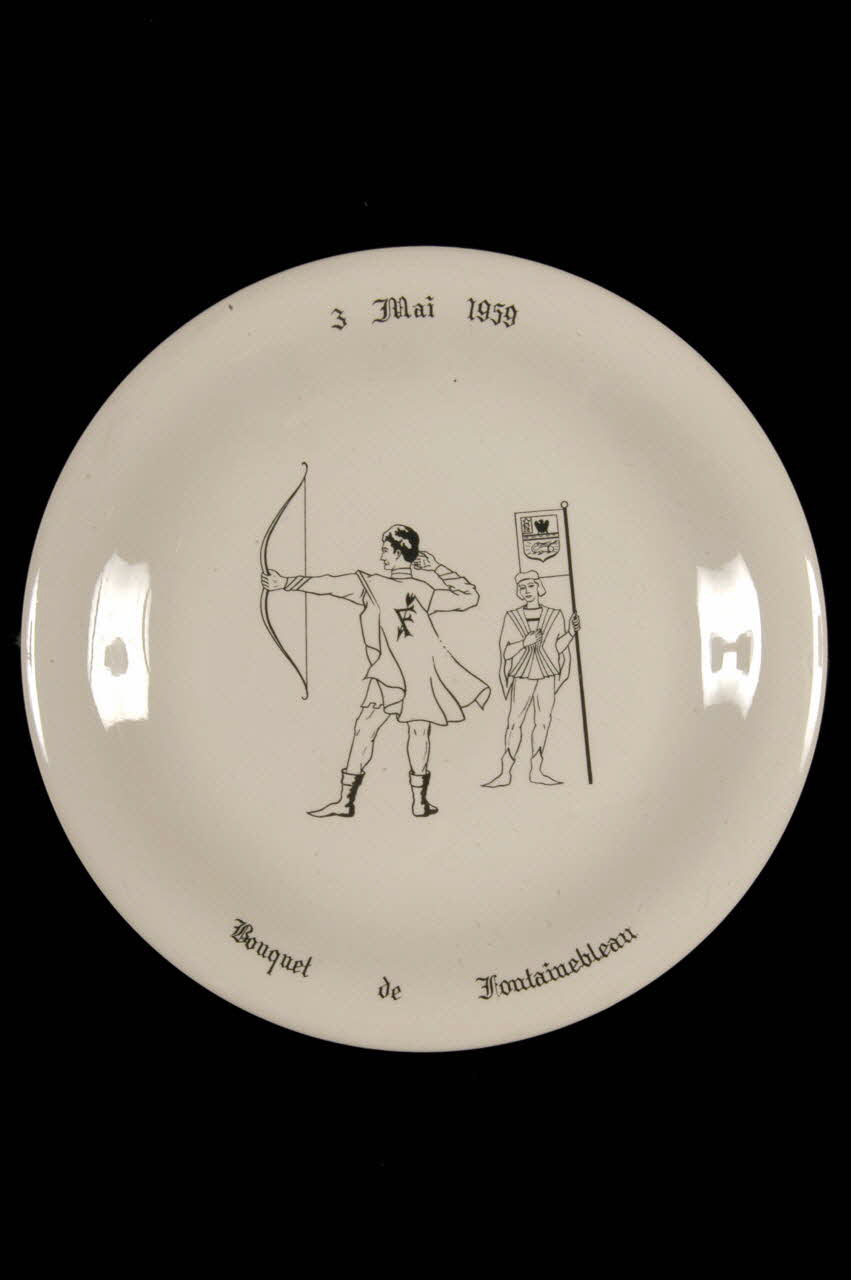assiette plate Bretagne, France 1959 1959.67.1 Photo