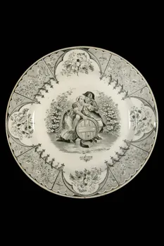 FaïEnces ; Lebeuf Milliet Et Cie assiette plate Picardie, France 1840-1849 1959.85.4  Photo