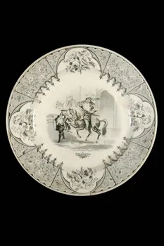 FaïEnces ; Lebeuf Milliet Et Cie assiette plate Picardie, France 1840-1849 1959.85.6 Photo