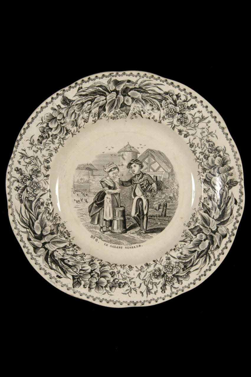 Lebeuf Milliet Et Cie assiette plate Picardie, France 1849-1867 1959.85.9 Photo