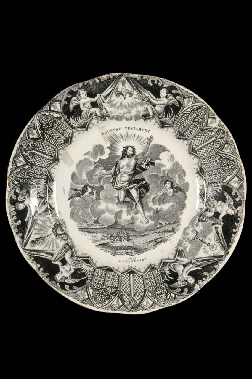 Lebeuf Milliet Et Cie assiette plate Picardie, France 1849-1867 1959.95.1 Photo