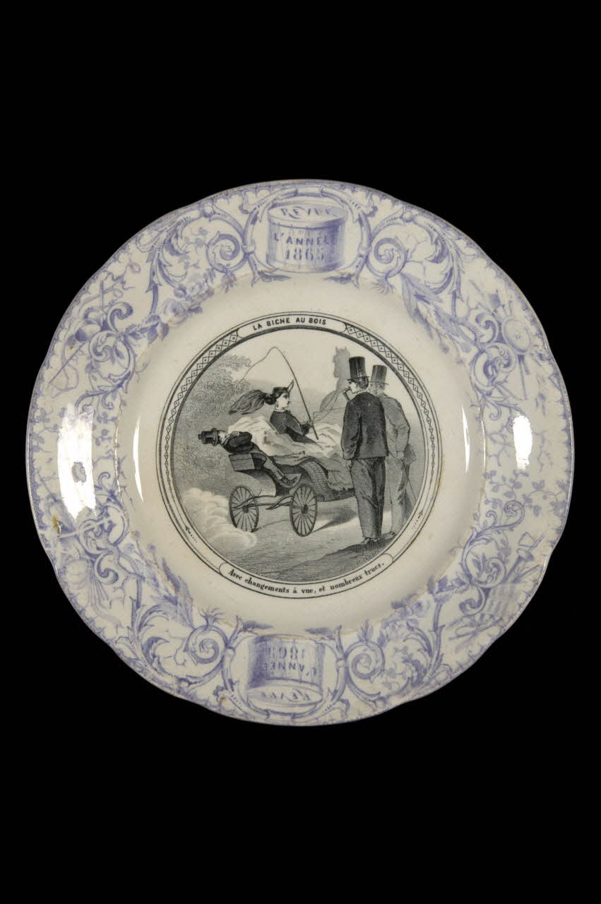 Hippolyte Boulenger assiette plate Île-de-France, France 1870 1959.97.5 Photo