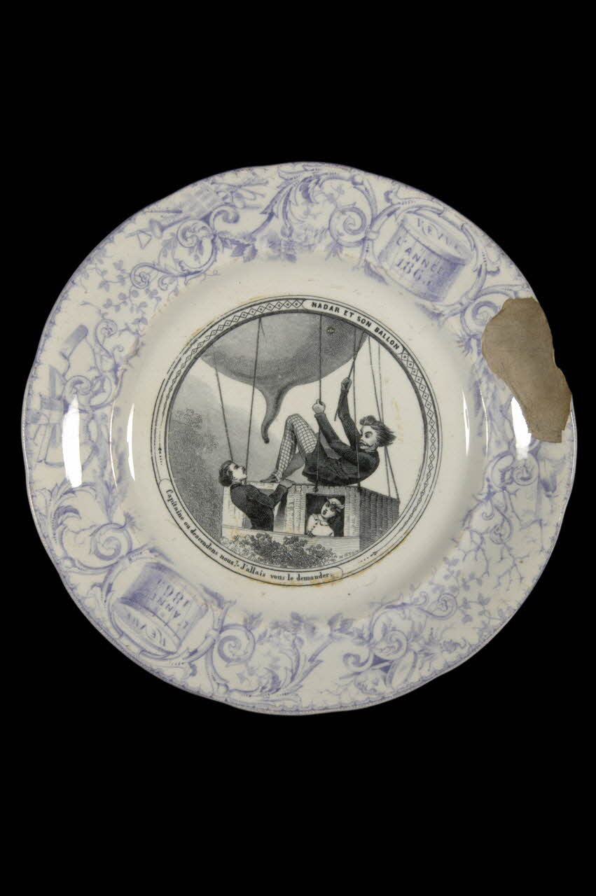 Hippolyte Boulenger assiette plate Île-de-France, France 1870 1959.97.6 Photo