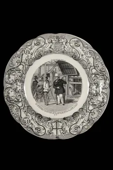 Geoffroy, De Boulen Et Cie; assiette plate Centre, France 1850 1960.110.9 Photo