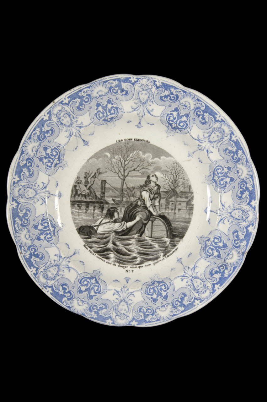 Geoffroy, De Boulen Et Cie; assiette plate Centre, France 1870 1960.14.1 Photo