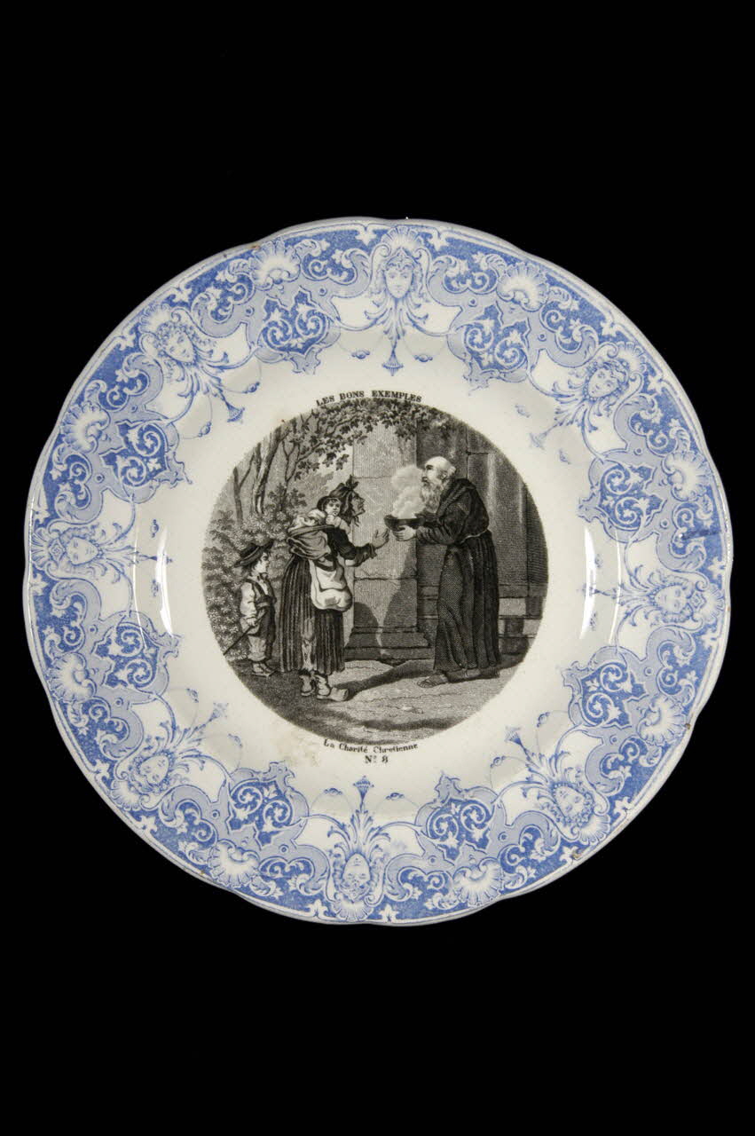 Geoffroy, De Boulen Et Cie; assiette plate Centre, France 1870 1960.14.2 Photo