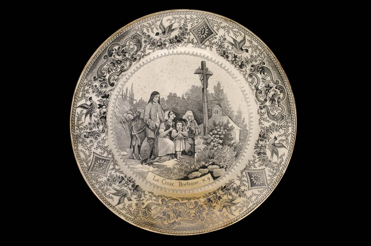 assiette plate Île-de-France, France 1850-1900 1960.16.1 Photo