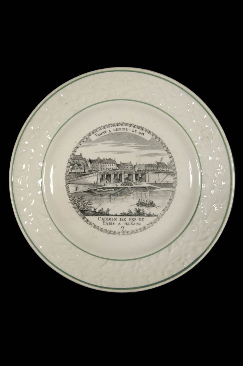 assiette plate Île-de-France, France 1850-1900 1960.2.12 Photo