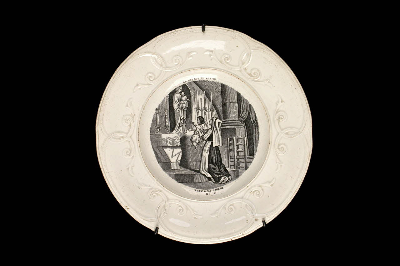 Geoffroy, De Boulen Et Cie; assiette plate Centre, France 1880 1960.39.3 Photo