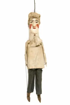 marionnette à tringle et à fils Cuisinier Rhône-Alpes, France 1900 1960.7.16 Photo