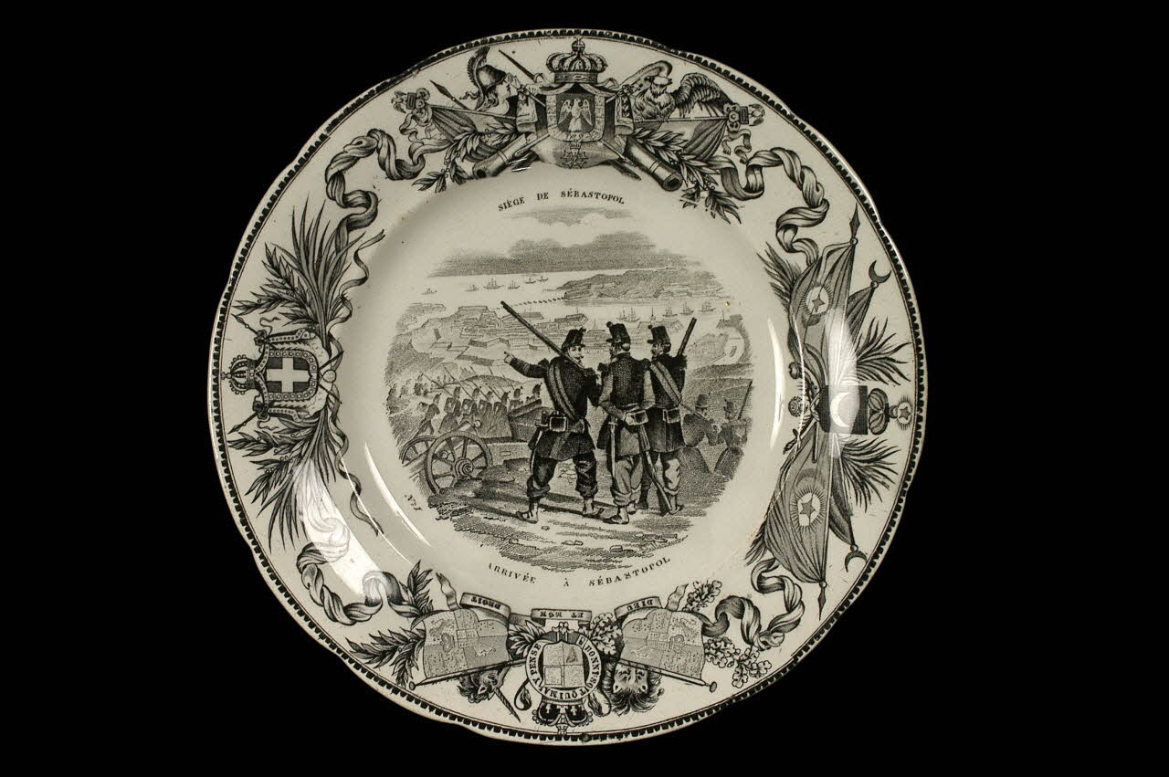 Lebeuf Milliet Et Cie assiette plate Picardie, France 1849-1867 1960.84.26 Photo